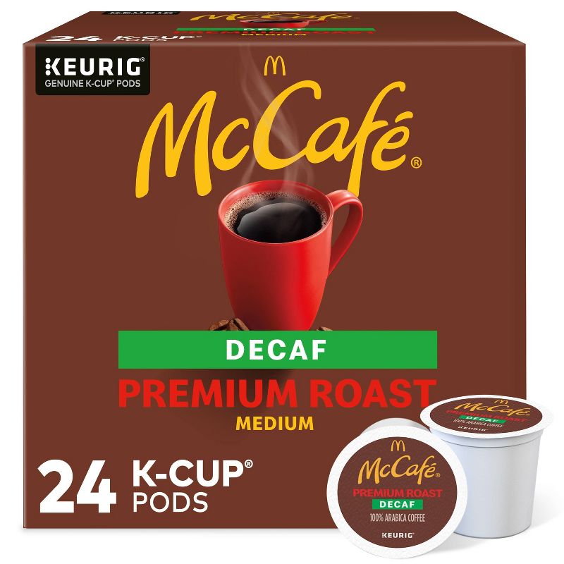 24ct McCafe Premium Roast Decaf Keurig K-Cup Coffee Pods Decaffeinated Medium Roast, 1 of 13