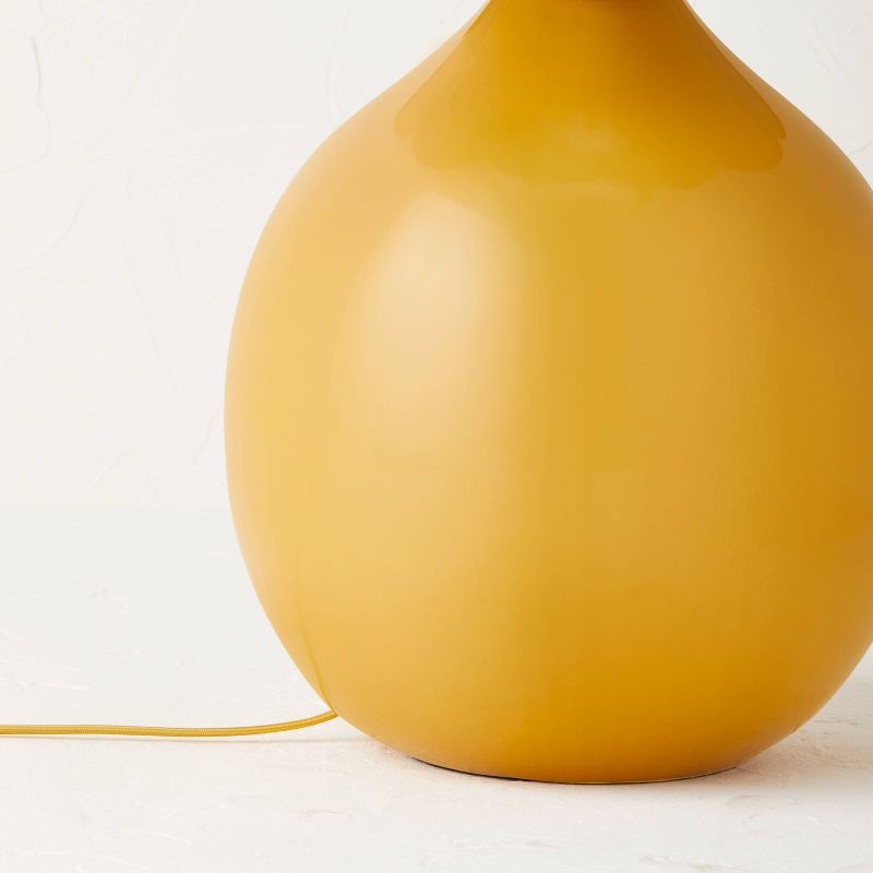 Floor Lamp Yellow Ceramic with Elongated Shade (Includes LED Light Bulb) - Opalhouse&#8482; designed with Jungalow&#8482;, 6 of 10
