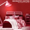Luxrite A19 LED Red Light Bulb, 4.5W=60W Equivalent, Clear Glass Filament, UL Listed, Indoor Outdoor, Porch, Decoration, E26 Standard Base 6 Pack - 2 of 4