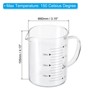 Unique Bargains 3.3 Borosilicate Glass V-Shaped Pour Spout Printed Scale Measuring Cup - 2 of 4