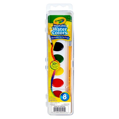 crayola watercolor washable watercolors paints brush target colors 8ct 5oz assorted magic paint joann pkg