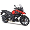 Suzuki V-Strom 1000 Red and Black with Plastic Display Stand 1/12 Diecast Motorcycle Model by Maisto - 2 of 3