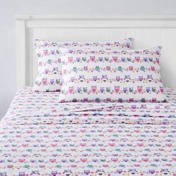 Colorful Owls Microfiber Kids' Sheet Set By Sweet Home Collection™