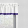 Bacati - Rod Pocket Window Valance Mix N Match Band Purple - 3 of 4
