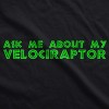 Youth Ask Me About My Raptor Flip T Shirt Dinosaur Funny Kids Cool Tee - Crazy Dog Youth T Shirt - 2 of 4