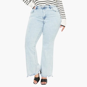 KanCan Essentials Kay High Rise Wide Leg Flare Jeans - 1 of 4