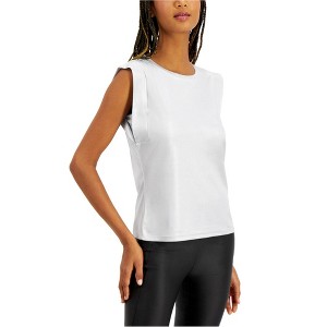 I.N.C International Concepts Womens Shine Pullover Blouse, Grey, X-Small - 1 of 1