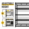 SEVOBAL Utility Storage Shelves Adjustable Heavy Duty Metal Shelving Unit for Garage Basement Workshop Kitchen, Black, 51.96"*27.75"*5.7" - 4 of 4