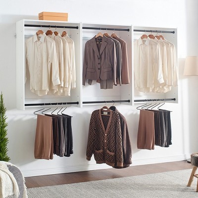 Elegant Hollow Pattern 2-Door 3-Drawer Wardrobe in Wood and White