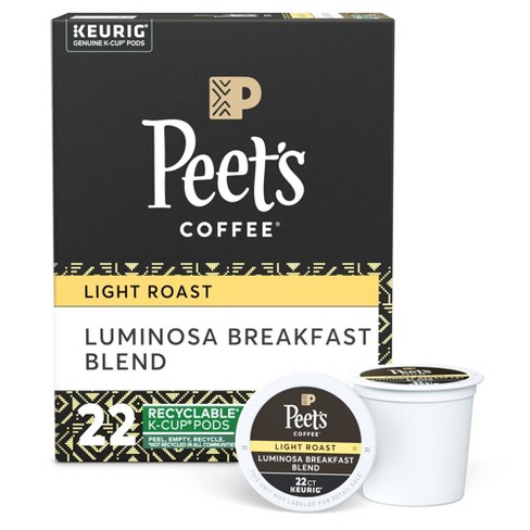 Peet's Colombia Luminosa Light Roast Coffee - Keurig K-Cup Pods - 22ct - image 1 of 4