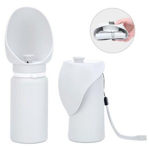 Portable Dog Water Bottle, Travel Dog Water Dispenser, Pet Outdoor Drinking Cup, Puppy Water Feeder for On-the-Go Hydration.-550ml - 1 of 4