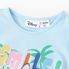 Disney Lilo & Stitch Toddler Girl's 2 Piece Outfits Sleeveless Tie Knot Tank Top Summer Short Sets Coordinate Set 4-13Y - 4 of 4
