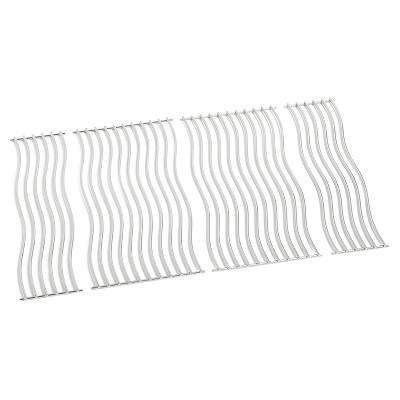 Napoleon S87005 Replacement Nonstick Stainless Steel Waved Cooking Grids for Triumph 495 Grills, Silver (Set of 4)