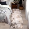 Abstract Area Rug Modern Artistic Design Ultra Thin Machine Washable Low Pile & Non-Slip Floor Cover for Contemporary Living Room Bedroom Playroom - 3 of 4