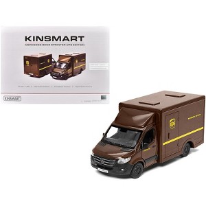 Mercedes-Benz Sprinter Van "UPS Worldwide Services" Brown 1/48 Diecast Model Car by Kinsmart - 1 of 3
