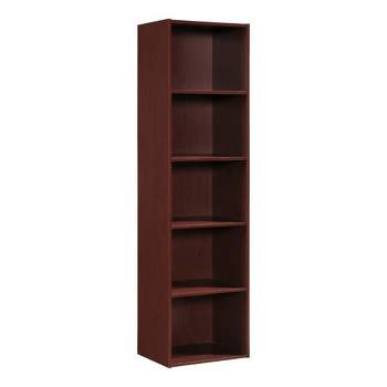 Hodedah 12 x 16 x 60 Inch 5 Shelf Bookcase and Office Organizer Solution for Living Room, Bedroom, Office, or Nursery