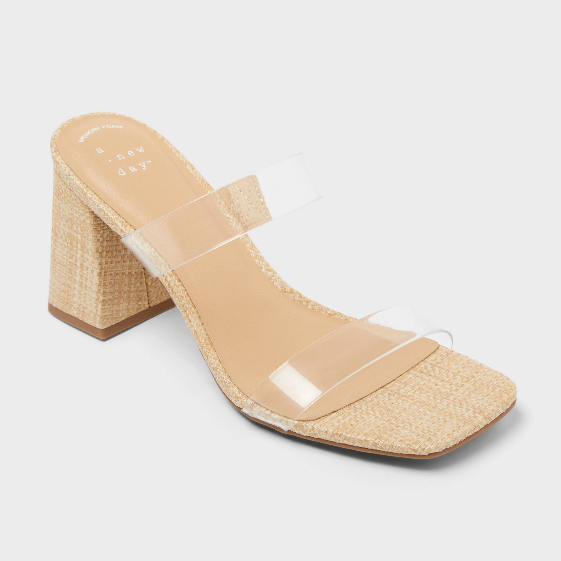 Women’s Hattie Heels with Memory Foam Insole - A New Day™ Natural