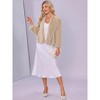 INSPIRE CHIC Women's Winter Faux Fur Casual Long Sleeve Shaggy Warm Cropped Jacket - 4 of 4