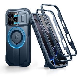 Dexnor for iPhone 16 Pro Case with Slide Camera Cover&Adjustable Kickstand & Built-in Screen Protector, Protective Cover - 1 of 1