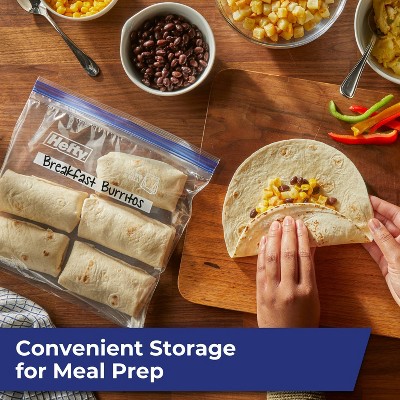 Hefty Gallon Freezer Press to Close Food Storage Bags - 28ct