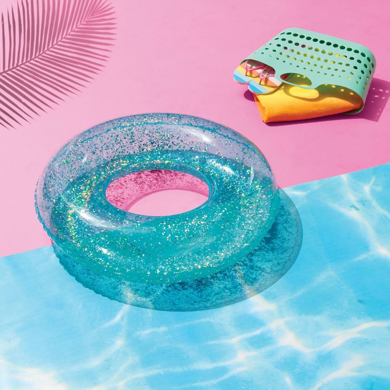 36" Inflatable Glitter Swim Tube - Sun Squad™, 5 of 6
