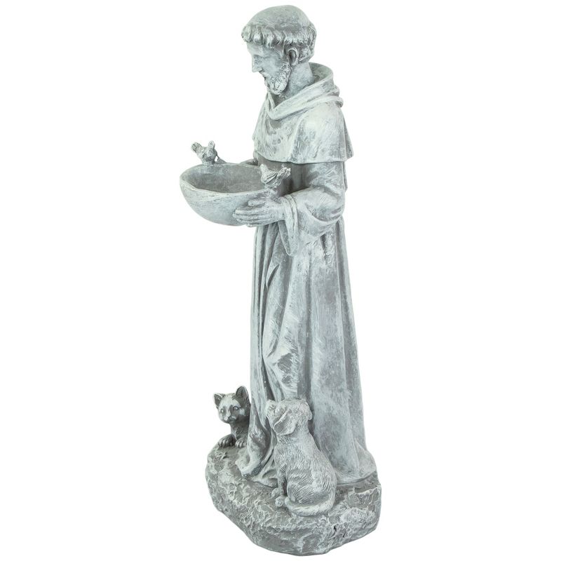 Northlight 15.5" St. Francis Outdoor Bird Feeder Garden Statue, 4 of 6