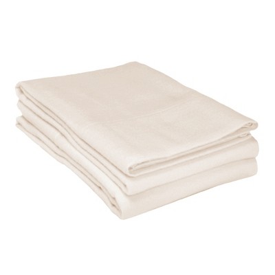 Paisley or Solid Flannel Cotton Pillowcases, Set of 2 by Blue Nile Mills