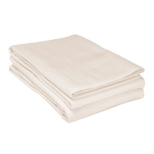 Paisley or Solid Flannel Cotton Pillowcases, Set of 2 by Blue Nile Mills - 1 of 4