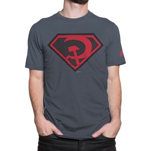 Mens Superman Red Son Symbol T-Shirt - 1 of 4