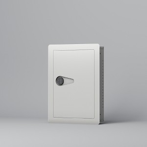 JUJABU 0.56 Cuft Digital Wall Steel Security Safe - White - 1 of 4
