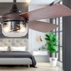 42" Arabelle Remote Control Antique Bronze Farmhouse 2-Light Ceiling Fan - River of Goods: ETL Listed, Reversible Blades - 2 of 4
