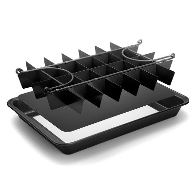 Slice Solutions Brownie Pan with Divider and Rack 