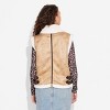 Women's Faux Shearling Vest - Wild Fable™ Tan - 3 of 3