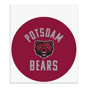 State University of New York at Potsdam Bears Logo Automotive Car Window Locker Circle Bumper Sticker - 1 of 4