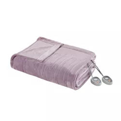 Plush Electric Blanket (Twin) Lavender - Beautyrest