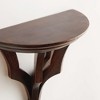 Plum & Post 3.75" x 7.75" Bennett Mango Wood Antique Brown Finish Small Decorative Wall Bracket Floating Shelf - 4 of 4