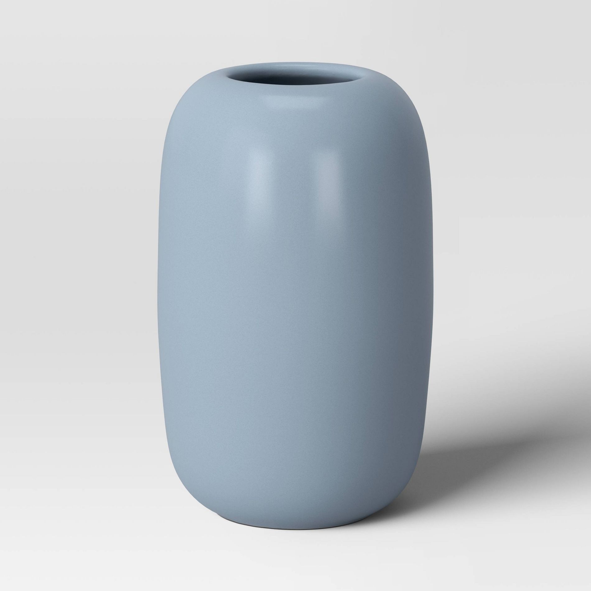 Ceramic Pill Decorative Vase Blue - Room Essentials™