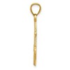 Black Bow Jewelry 14k Yellow Gold Classic Polished Anchor Pendant, 18 x 33mm - 2 of 4