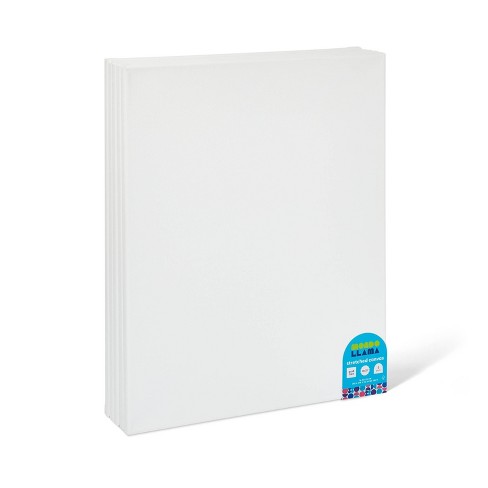 9 Pack Art Canvases for Painting, White, 12 x 16 Inches