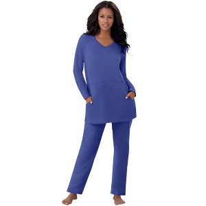 Dreams & Co. Plus Size 2-Piece Lounge Set - 1 of 4