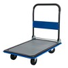 JANSNO Foldable Wheelbarrow with 360° Swivel Wheels, Heavy-Duty Flatbed Cart for Lawn, Garden, and Warehouse Use - 3 of 4