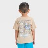 Toddler Boys' Mighty Heroes Short Sleeve Graphic T-Shirt - Beige - 3 of 4