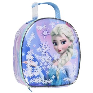 Disney Frozen Lunch Box Elsa And Anna 2-Sided Design Insulated Lunch Bag Tote Multicoloured - 1 of 4