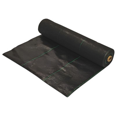 DeWitt 20 Year 4.1-Ounce Roll Home Garden and Commercial Landscape Weed Block Barrier Heavy-Duty Woven Ground Cover Fabric, Black