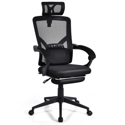 Costway Ergonomic Mesh Office Chair Adjustable High Back Chair W/ Lumbar  Support : Target