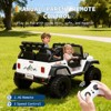 24V 2-Seater Kids Ride On Truck, Electric Car w/ Remote, 4WD, LED Lights, Music, 7Ah Battery & 2 Speeds - 4 of 4