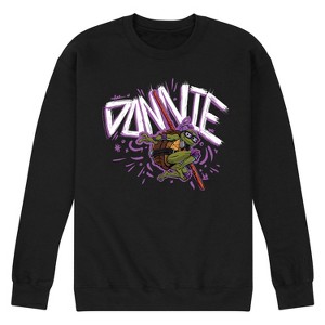 Men's - Teenage Mutant Ninja Turtles Mutant Mayhem - Sketch Donnie Graphic Fleece Sweatshirt - 1 of 4
