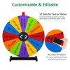 WinSpin 24" DIY Modular Prize Wheel Spinning Game Tabletop 12 Slots Dry Erase for Carnival Spinner Game Events School - 3 of 4