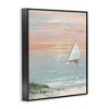 Stupell Industries Traditional Summer Sunset Sailboat Landscape Contemporary Pink Sky, 14" x 11" - 3 of 4