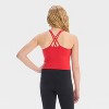 Girls' Strappy Crop Tank Top - All In Motion™ - 2 of 3